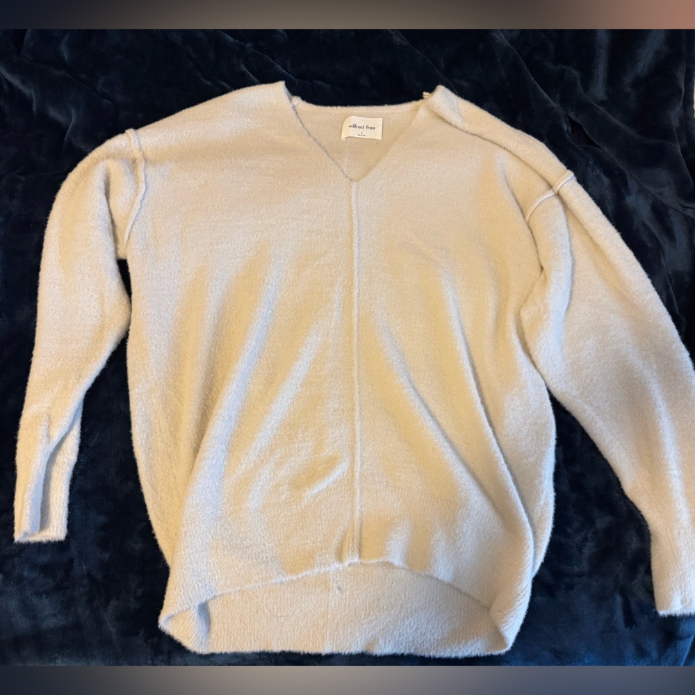 Wilfred Cream V-Neck Sweater